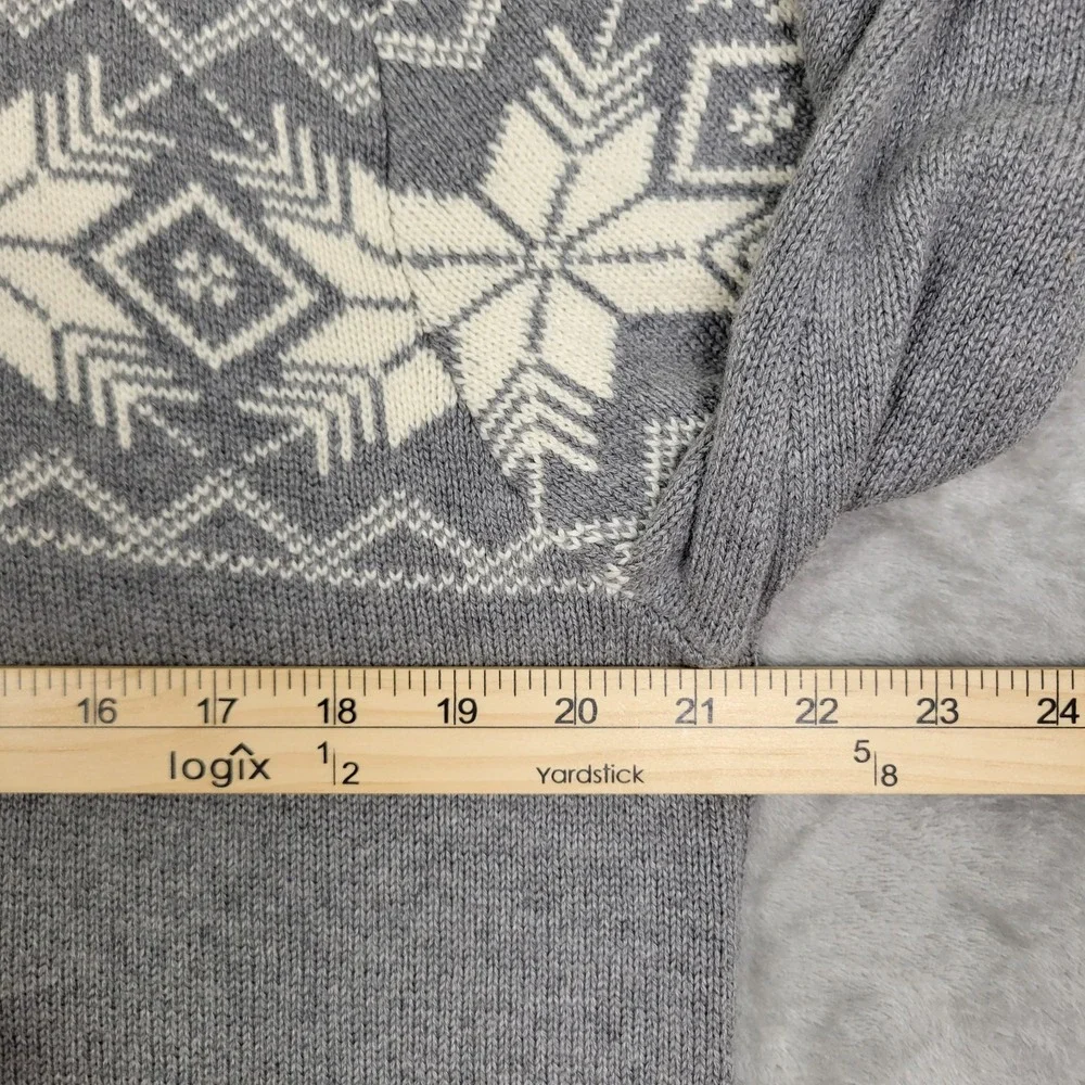 Weatherproof Vintage 1/4 zip Pullover Mens Medium Sweater Gray Long Sleeve (NWT)